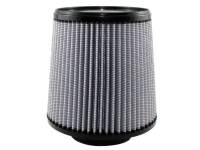 aFe Power Magnum FLOW Pro DRY S Air Filter Element - Conical - 8-1/2" Base Diameter - 7" Top Diameter - 8" Tall - 4-1/2" Flange - Synthetic - White