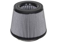 aFe Power Magnum FLOW Pro DRY S Air Filter Element - Conical - 9" Base Diameter - 7" Top Diameter - 7" Tall - 6" Flange - Synthetic - White