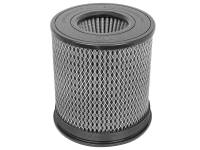 aFe Power Magnum FLOW Pro DRY S Air Filter Element - Conical - 8" Base Diameter - 8" Top Diameter - 9" Tall - 6" Flange - Synthetic - White