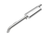 aFe Power Rock Basher Exhaust System - Cat-Back - 3" Diameter - Single Rear Exit - 3" Turn Down Tip - Stainless