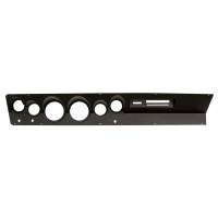 Auto Meter Direct-Fit Dash Panel - Four 2-1/16" Holes - Two 3-3/8" Holes - Plastic - Black - Without Air Conditioning
