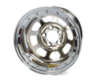 Bassett Wheels - Bassett D-Hole Lightweight Wheels - Bassett Racing Wheels - Bassett D-Hole Wheel - Lightweight - 15 x 8.75" - 3" Backspace - 5 x 5.00" Bolt Pattern - Beadlock - Steel - Chrome