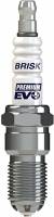Brisk Premium EVO Spark Plug - 14 mm Thread - 18 mm R - Heat Range 15 - Tapered Seat - Resistor