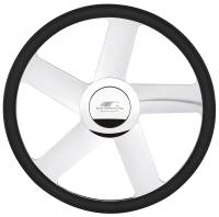 Billet Specialties BLVD 42 Steering Wheel Half Wrap - 15.5" Diameter - Aluminum - Polished
