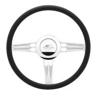 Steering Wheels & Components - Steering Wheels - Billet Specialties - Billet Specialties Hollowpoint Steering Wheel Half Wrap - 15.5" Diameter - Aluminum - Polished