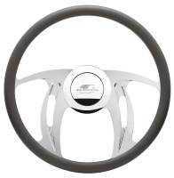 Steering Wheels & Components - Steering Wheel - Billet Specialties - Billet Specialties Hurricane Steering Wheel Half Wrap - 15.5" Diameter - Aluminum - Polished
