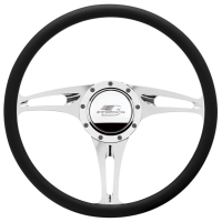 Billet Specialties Stealth Steering Wheel Half Wrap - 15.5" Diameter - Aluminum - Polished