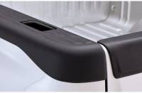 Bushwacker OE Style Bed Rail Caps - Stick-On - Stake Pocket Hole - Plastic - Black - 6 Ft. . 6" Bed - (Pair)