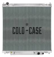 Cold-Case Radiators Radiator - Driver Side Inlet - Passenger Side Outlet - Aluminum - Polished - Ford Powerstroke