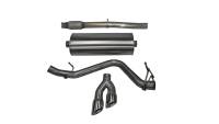 Exhaust Systems - GMC Truck / SUV Exhaust Systems - Corsa Performance - Corsa Touring Exhaust System - Cat-Back - 3" Diameter - Single Side Exit - Dual 4" Polished Tips - Stainless