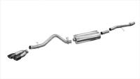Corsa Sport Exhaust System - Cat-Back - 3-1/2" Diameter - Single Rear Exit - Dual 4-1/2" Polished Tips - Stainless
