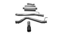 Corsa Sport Exhaust System - Cat-Back - 3" Diameter - Single Side Exit - 4" Black Tip - Stainless