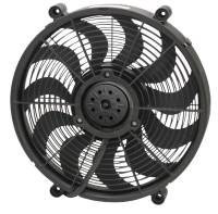 Derale Electric Cooling Fan - Push/Pull - 2400 CFM - 12V - Curve Blade - 16-7/8 x 16-7/8" - 2-5/8" Thick - Plastic