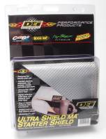 DEI Ultra Shield MA Starter Heat Shield 24 x 7" Velcro Closure Aluminized Fiberglass Cloth - Silver