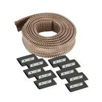 DEI Protect-A-Sleeve Hose and Wire Sleeve 1/2" ID 4 ft Woven Fiberglass - Carbon Fiber Look