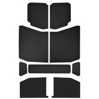 Sound and Heat Insulation - Sound Barriers - Design Engineering - DEI Sound Barrier - Headliner - 9-Piece - Black - 4 Door - Jeep Wrangler JL 2018-19