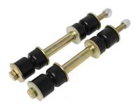 Energy Suspension Hyper-Flex End Link - 4-5/8 to 5-1/8" Adjustable Long Sleeve - 3/8" Bolts/Nuts/Washers - Polyurethane/Steel - Black/Cadmium (Pair)