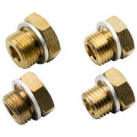 Gauge Fittings and Adapters - NPT to NPT Gauge Fittings - Equus Products - Equus Adapter Fitting - Straight - 1/8-27 NPT Female to 14 mm x 1.5/16 mm x 1.5/18 mm x 1.5 - Brass