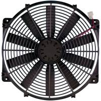 Electric Cooling Fans - Flex-a-Lite Electric Fans - Flex-A-Lite - Flex-A-Lite LoBoy Electric Cooling Fan - 16" Fan - Pusher - 2500 CFM - 12V - Straight Blade - 16 x 16-1/2" - 3-3/16" Thick - Plastic