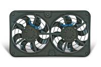 Flex-A-Lite X-Treme S-Blade Electric Cooling Fan - Dual 12-1/8" Fan - Push/Pull - 3000 CFM - 12V - Curved Blade - 26-1/4 x 15-1/2" - 4" Thick