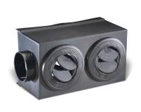 Flex-A-Lite Mojave Heater Plenum - Two Vents - Plastic - Black - Universal