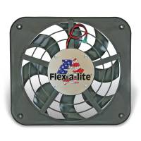 Electric Cooling Fans - Flex-a-Lite Electric Fans - Flex-A-Lite - Flex-A-Lite Lo-Profile S-Blade Electric Cooling Fan - 12" Fan - Puller - 1250 CFM - 12V - Curved Blade - 15 x 13-1/2" - 2-5/8" Thick - Plastic