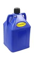 Tools & Pit Equipment - Flo-Fast - Flo-Fast Utility Jug - 14.5 x 15 x 27" Tall - O-Ring Seal Cap - Molded-In Vent - Square - Plastic - Blue