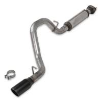 Flowmaster FlowFx Exhaust System - Cat-Back - 2-1/2" Diameter - Single Rear Exit - 3-1/2" Black Ceramic Tip - Stainless - Jeep Inline-6
