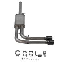 Flowmaster FlowFX Exhaust System - Cat-Back - 2-1/2" Diameter - Side Exit - Dual 4" Black Tips - Stainless