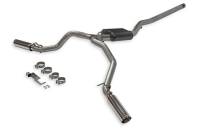 Flowmaster American Thunder Exhaust System - Cat-Back - 2-1/2" Diameter - Dual Side Exit - 3-1/2" Polished Tips - Stainless - 3.6 L