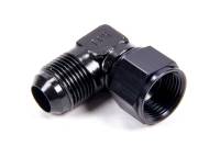 Fragola Adapter Fitting - 90 Degrees - 16 AN Female to 12 AN Male - Aluminum - Black