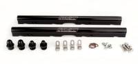 F.A.S.T. Fuel Rail - 8 AN Female O-Ring Outlets - Hardware Included - Billet Aluminum - Black - GM LS-Series