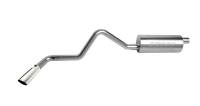 Gibson Cat-Back Exhaust System - 3" Diameter - Single Rear Exit - 3-1/2" Polished Tip - Steel - Aluminized - Ford Modular