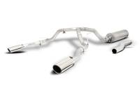 Gibson Cat-Back Exhaust System - 2-1/2" Diameter - Dual Rear Exit - 4" Polished Tips - Stainless