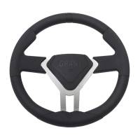 Grant Pro EGDE Steering Wheel - 13.50" Diameter - 3-Spoke - Black Rubber Grip - Aluminum
