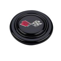 Grant Horn Button - Plastic - Black/Red/Silver - Grant Signature Series Wheels
