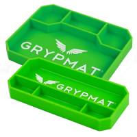 Grypmat Grypmat Tool Tray - Two Pack 9 x 4.25 and 9.5 x 7.5" - Rectangular - 1" Thick - Chemical Resistant - Silicone - Green