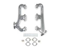 Hooker Exhaust Manifold - Raised D-Port - Iron - Silver Ceramic - Small Block Chevy - (Pair)