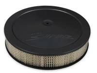 Holley 14" Round Air Cleaner Assembly - 3" Tall - 5-1/8" Carb Flange - Drop Base - Paper Filter - Steel - Black