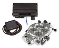 Holley EFI Terminator X Stealth Fuel Injection System - Multi Port - Power Module/Programmer/02 Sensor - Stainless - Polished