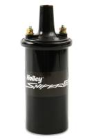 Holley EFI Ignition Coil - E-Core - 0.700 ohm - Female HEI - 45000 Volts - Black - Universal