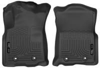 Husky Liners Weatherbeater Floor Liner - Front Row - Plastic - Black/Textured - Extended Cab - (Pair)