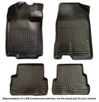 Husky Liners Weatherbeater Floor Liner - Front and 2nd Row - Plastic - Black - RWD