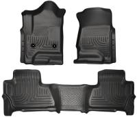 Husky Liners Weatherbeater Floor Liner - Front and 2nd Row - Plastic - Black