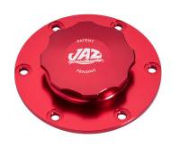 Jaz Products Fuel Filler Cap Assembly - 6 Bolt - Aluminum - Red