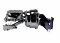 Brake System - Leed Brakes - Leed Master Cylinder and Booster - Dual Integral Reservoir - 8" OD - Dual Diaphragm - Steel - Chrome