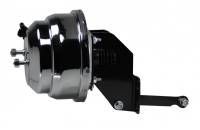 Leed Brake Booster - 8" OD - Dual Diaphragm - Steel - Chrome - Mopar