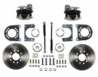 Brake System - Leed Brakes - Leed Maxgrip XDS Brake System - Disc Conversion - Rear - 1 Piston Caliper - 11" Solid Rotors - Iron - Zinc Plated