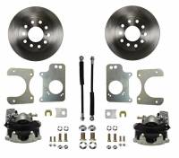 Leed Brakes - Leed Disc Conversion Brake System - Rear - 1 Piston Caliper - 11" Solid Rotors - Iron - Zinc Plated