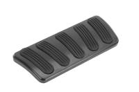 Lokar Curved Pedal Pad - Brake - Rubber Pads - Billet Aluminum - Black